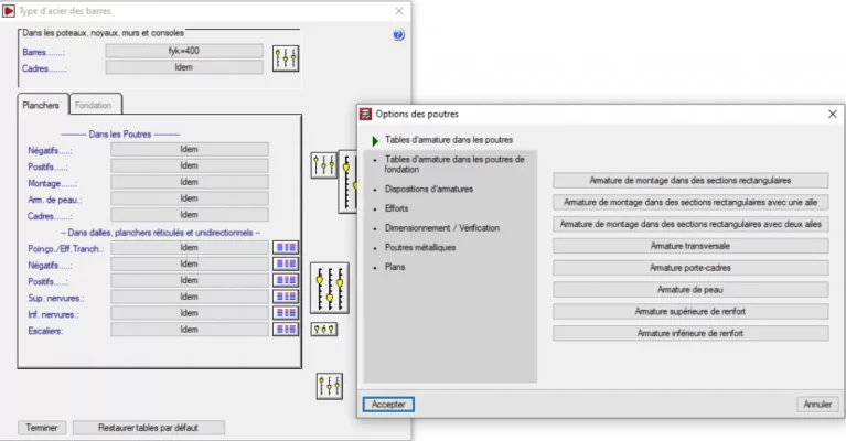 Conception de murs de cisaillement - CYPE